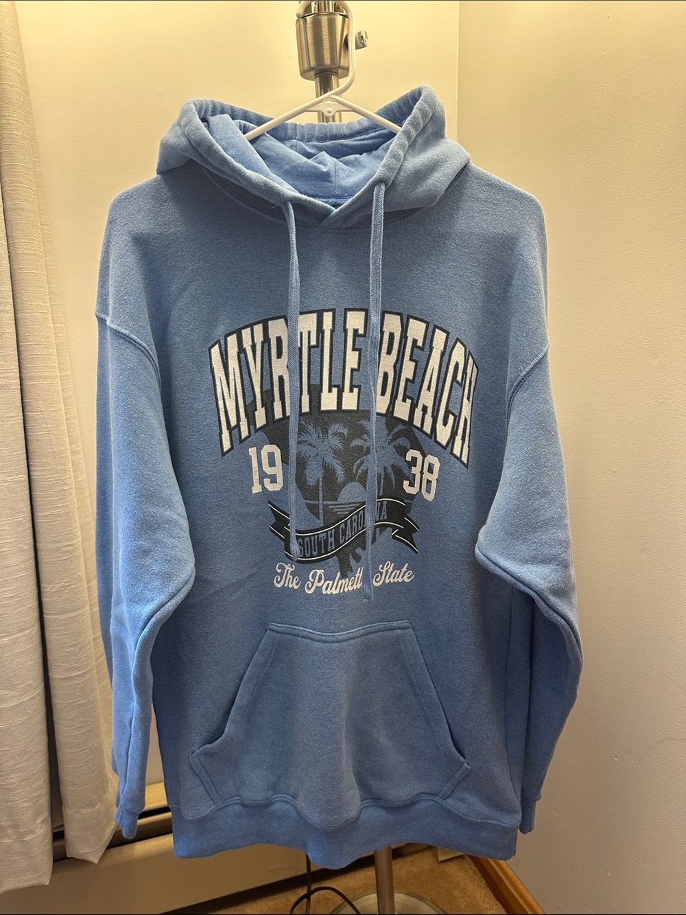 Myrtle Beach Graphic Hoodie - Light Blue